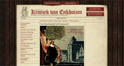 Desktop Screenshot of geschiedenis.kroniekvanenkhuizen.nl