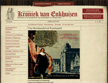 Tablet Screenshot of geschiedenis.kroniekvanenkhuizen.nl