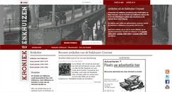 Desktop Screenshot of enkhuizercourant.kroniekvanenkhuizen.nl