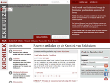 Tablet Screenshot of kroniekvanenkhuizen.nl