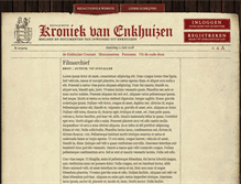 Tablet Screenshot of filmarchief.kroniekvanenkhuizen.nl